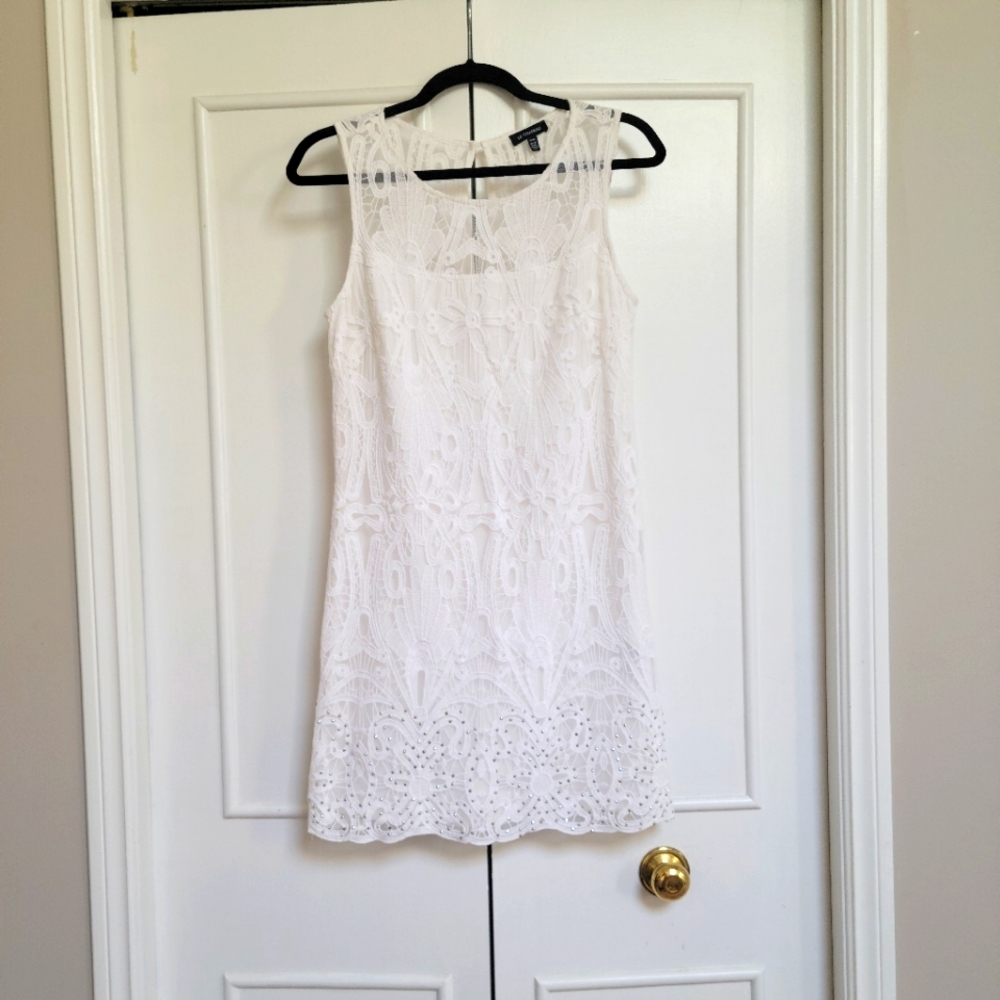 White Lace Le Chateau Dress
